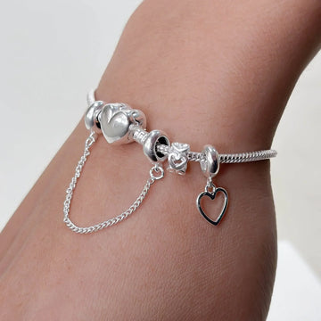 My First Heart Bracelet Kit + Mini Heart Separator Charm + Choose Your Charm